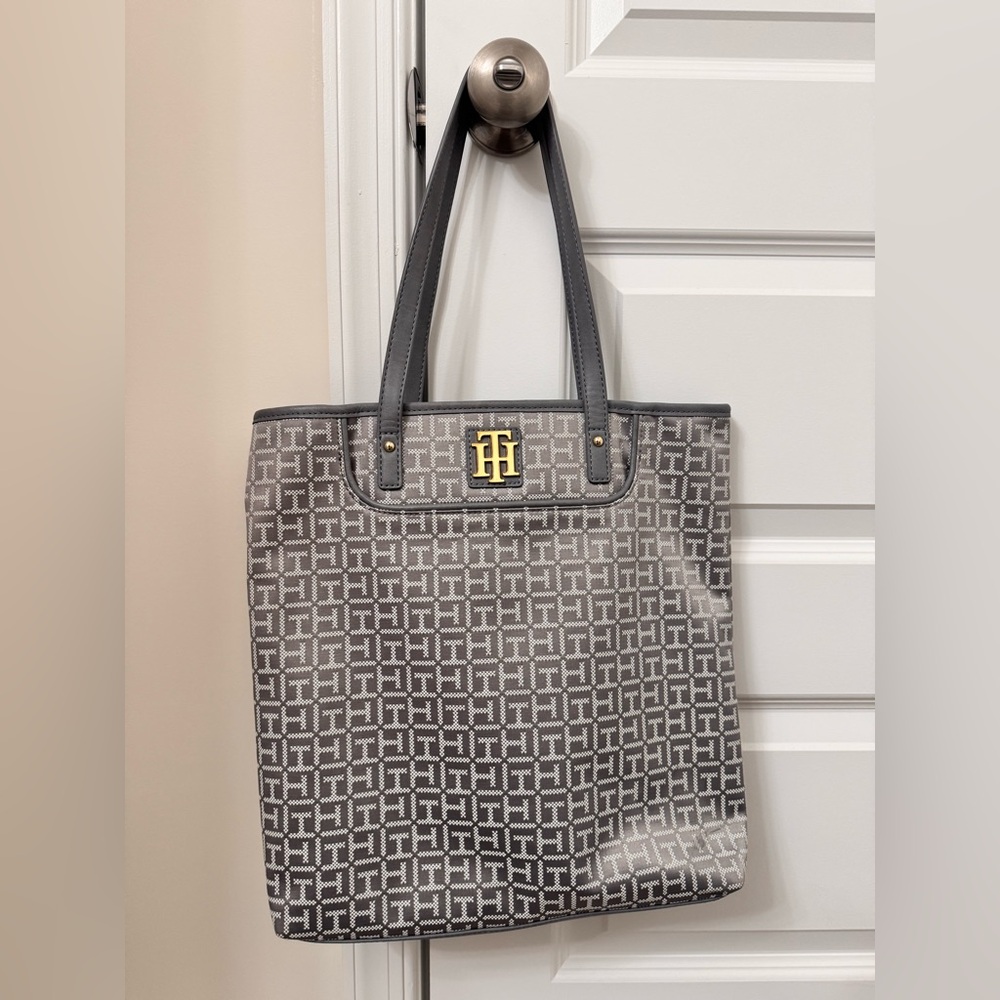 Tommy Hilfiger Gray Tote Bag